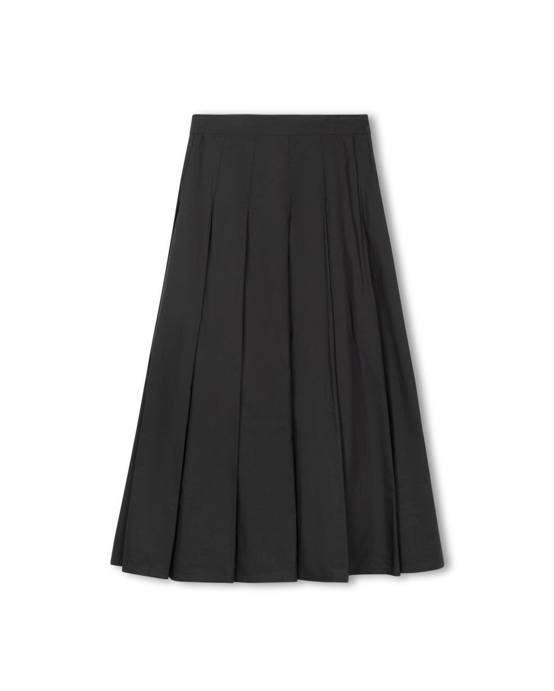 Taffeta Pleated Maxi Skirt - Junees