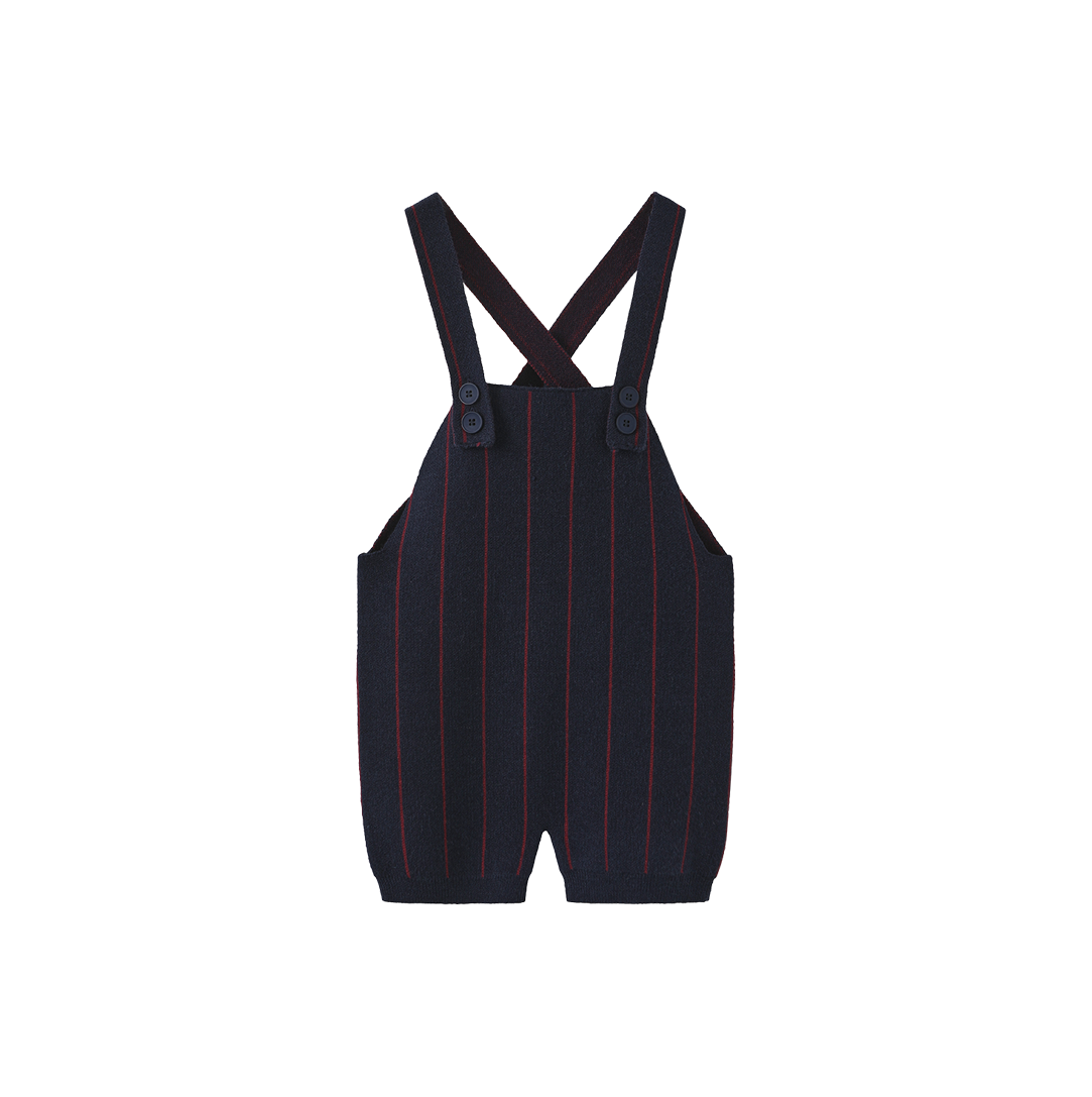Pilro Knit Pinstripe Overalls