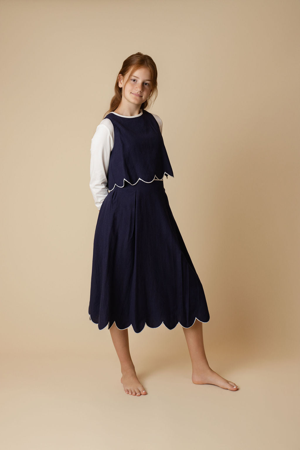 Scallop Trim Vest - Junees