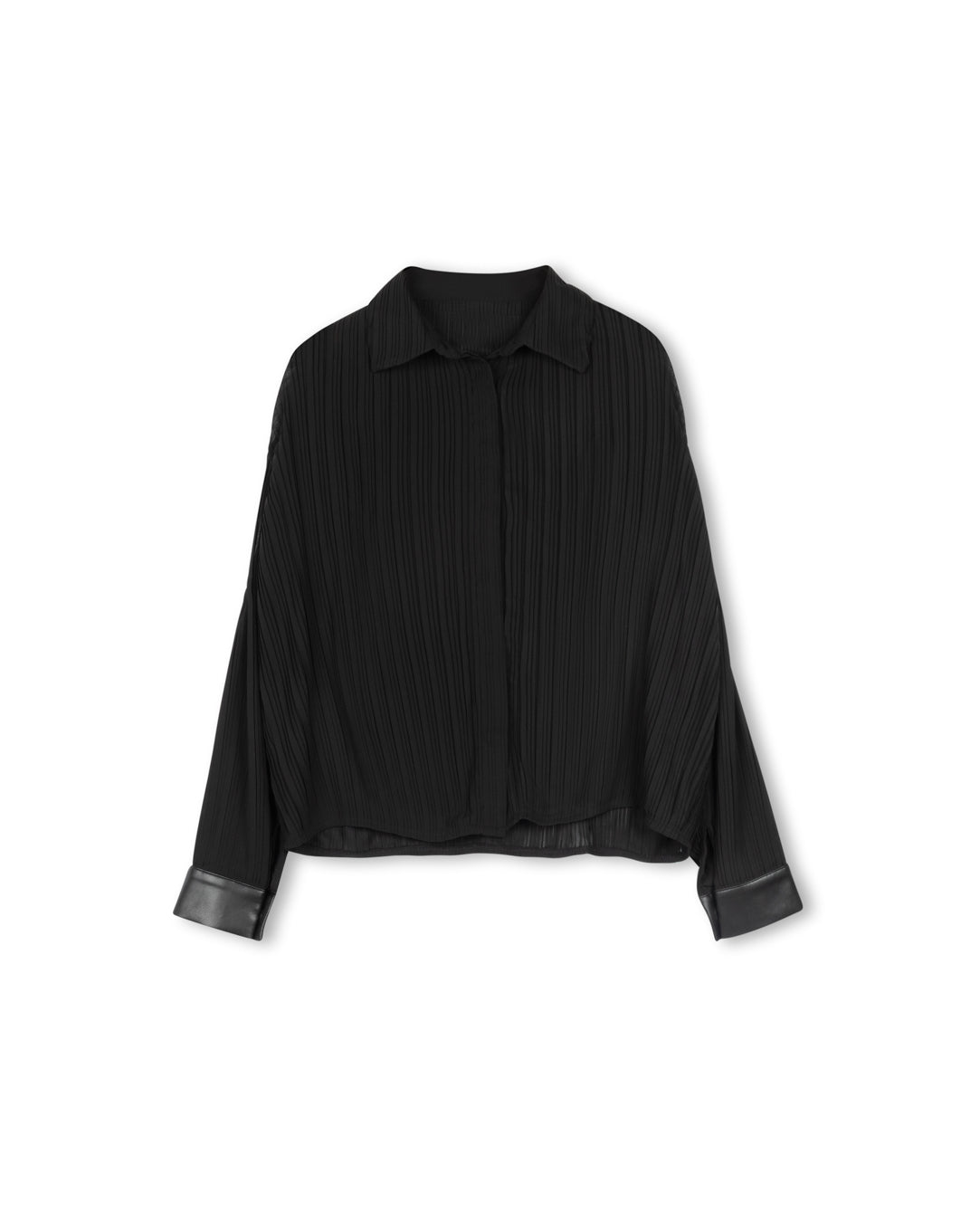 Pleated Trimmed Blouse - Junees