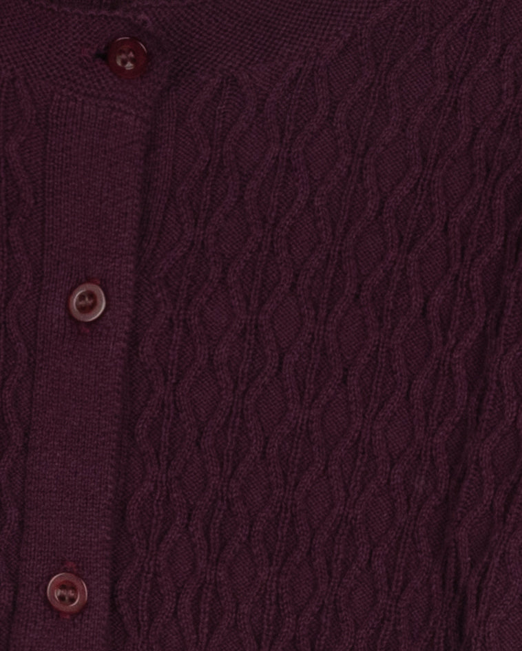 Diamond Knit Cropped Cardigan C-23319