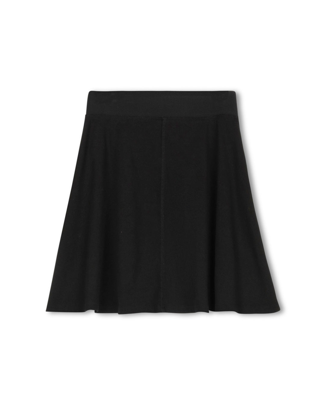 Elastic Waist A-line Knee Skirt - Junees