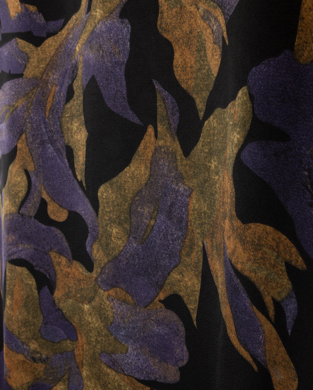 Floral Silk Skirt W-23097