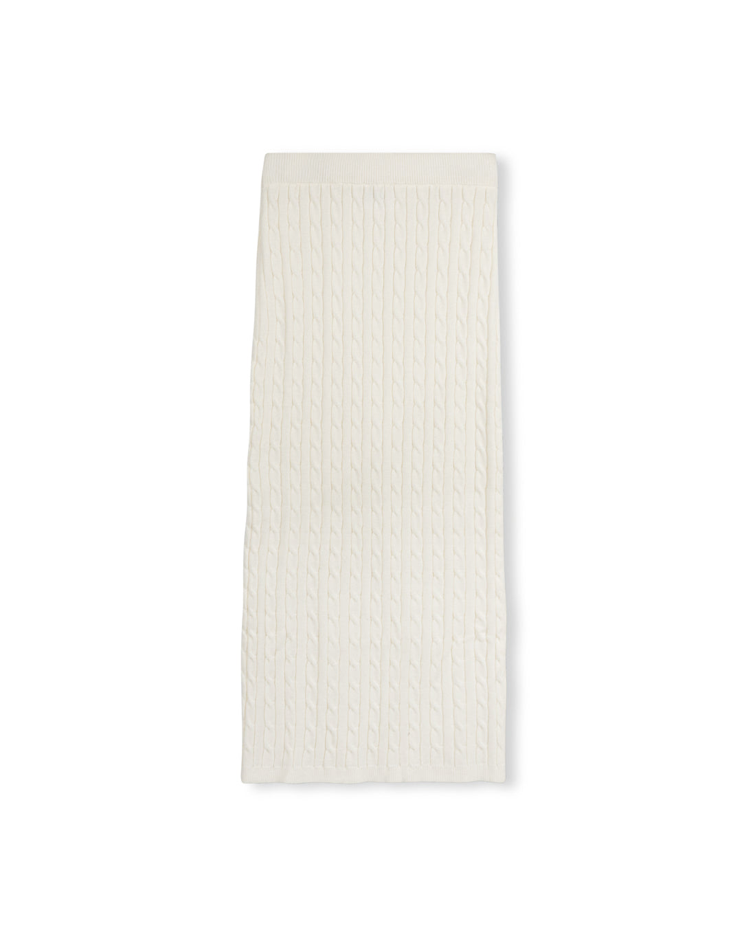 Cable Knit Straight Skirt