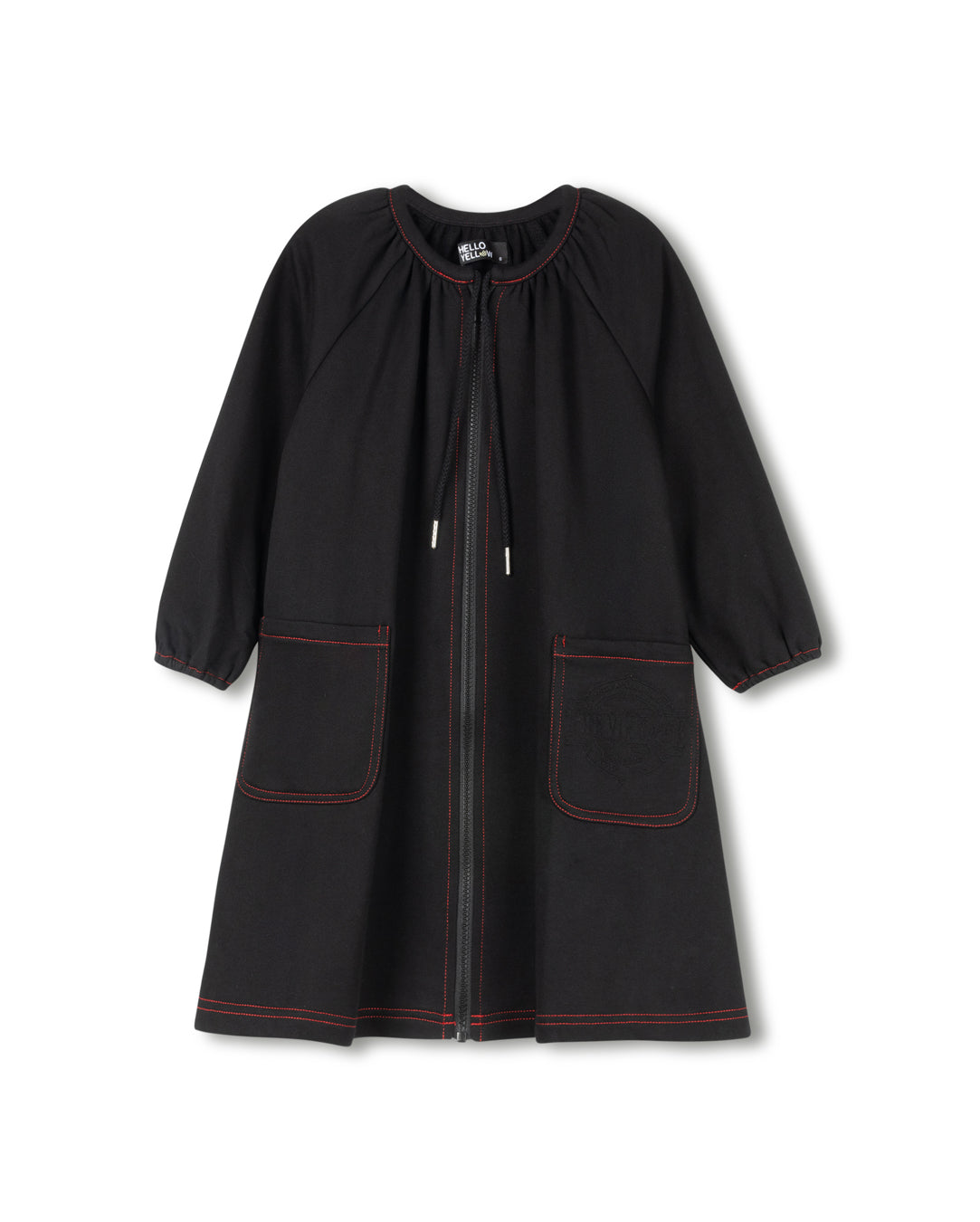 Sweatshirt Drawstring Neck Dress