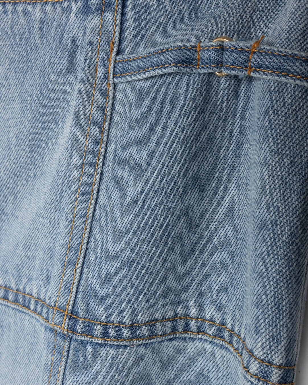 Yoke Panel Denim Skirt - Junees