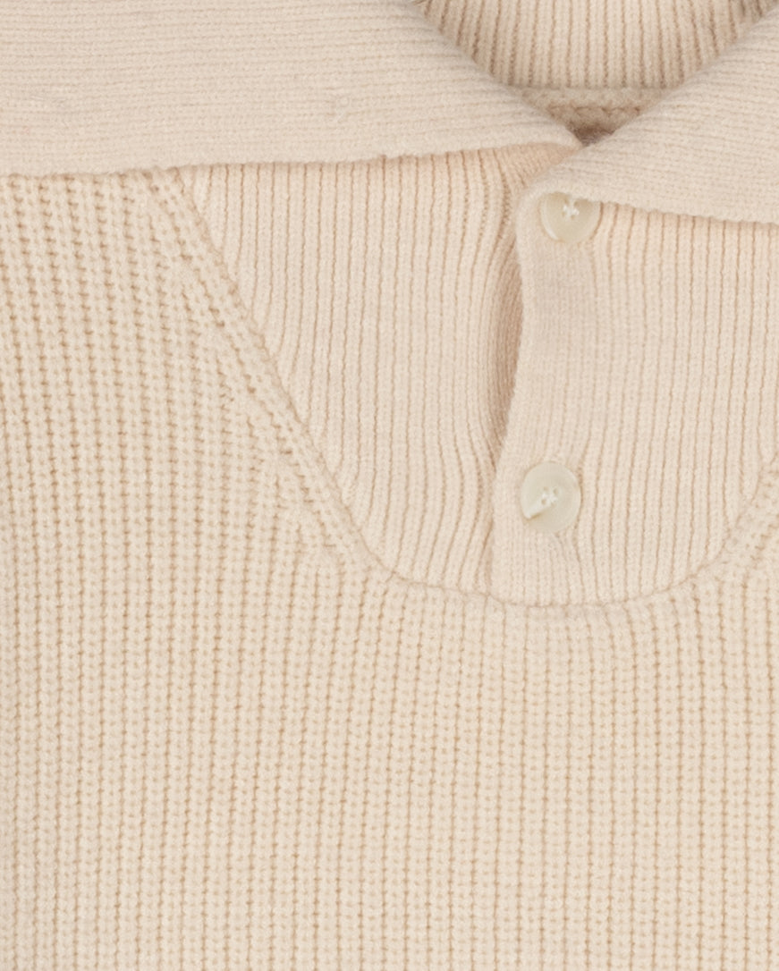 Collared Knit Thick Stripe Sweater C-23386