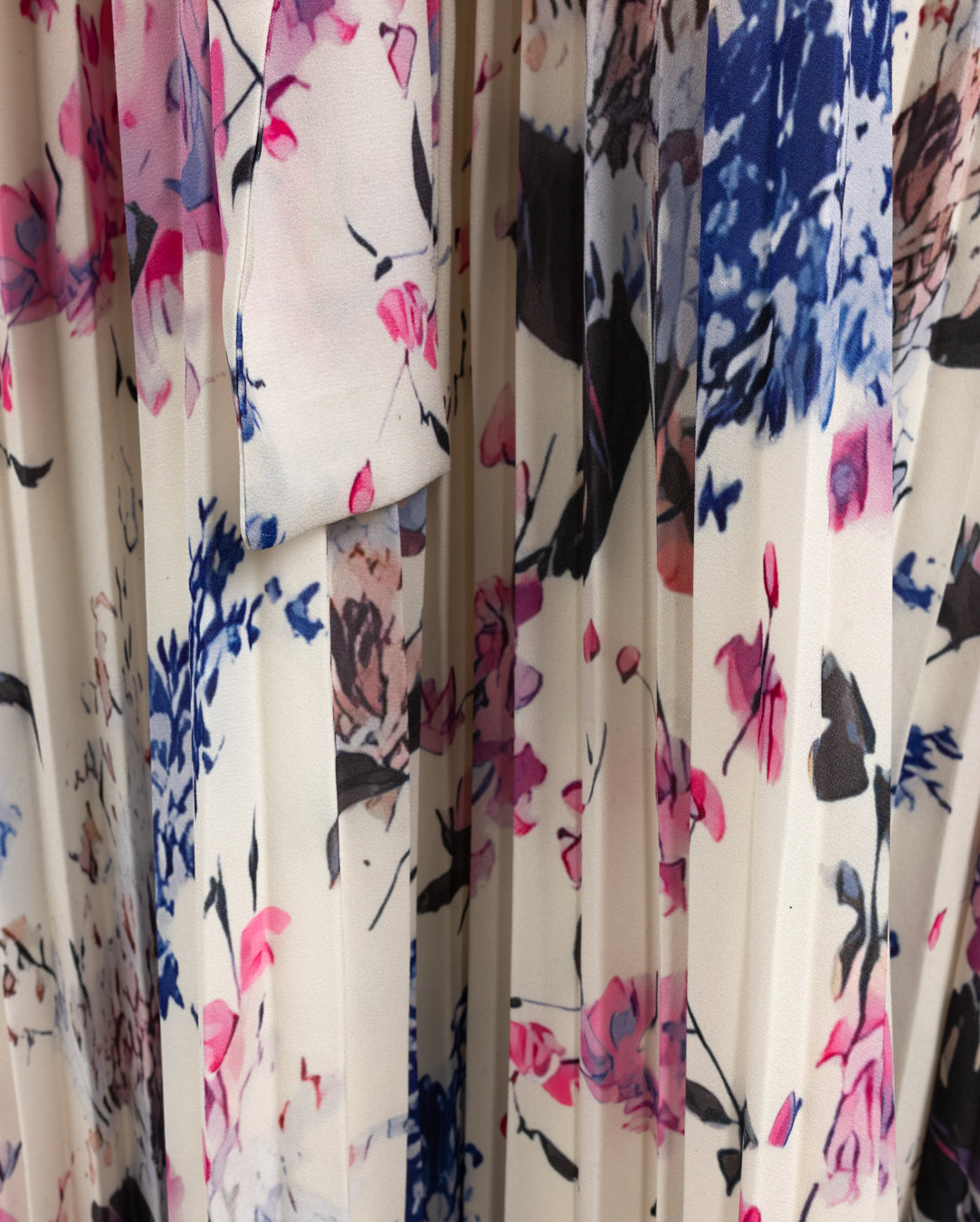 Belted Wasited Printed Dress