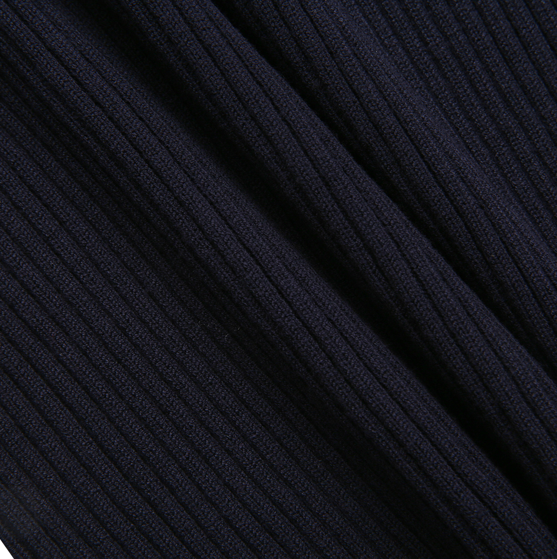 Zalli Ruffle Collar Ribbed Sweater