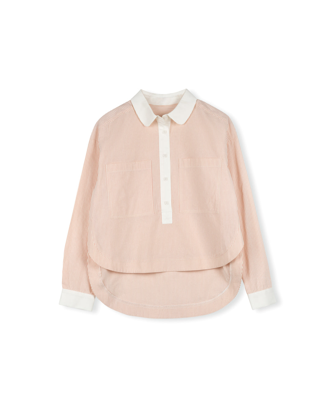 Striped Two Length Button Down