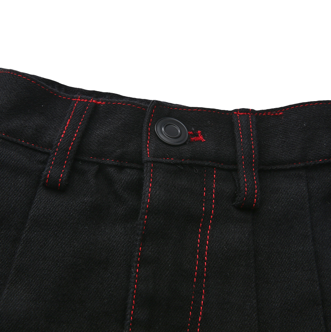 Pave Denim Detail Skirt