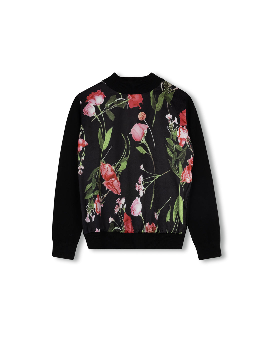 Front Silk Printed Knit Top