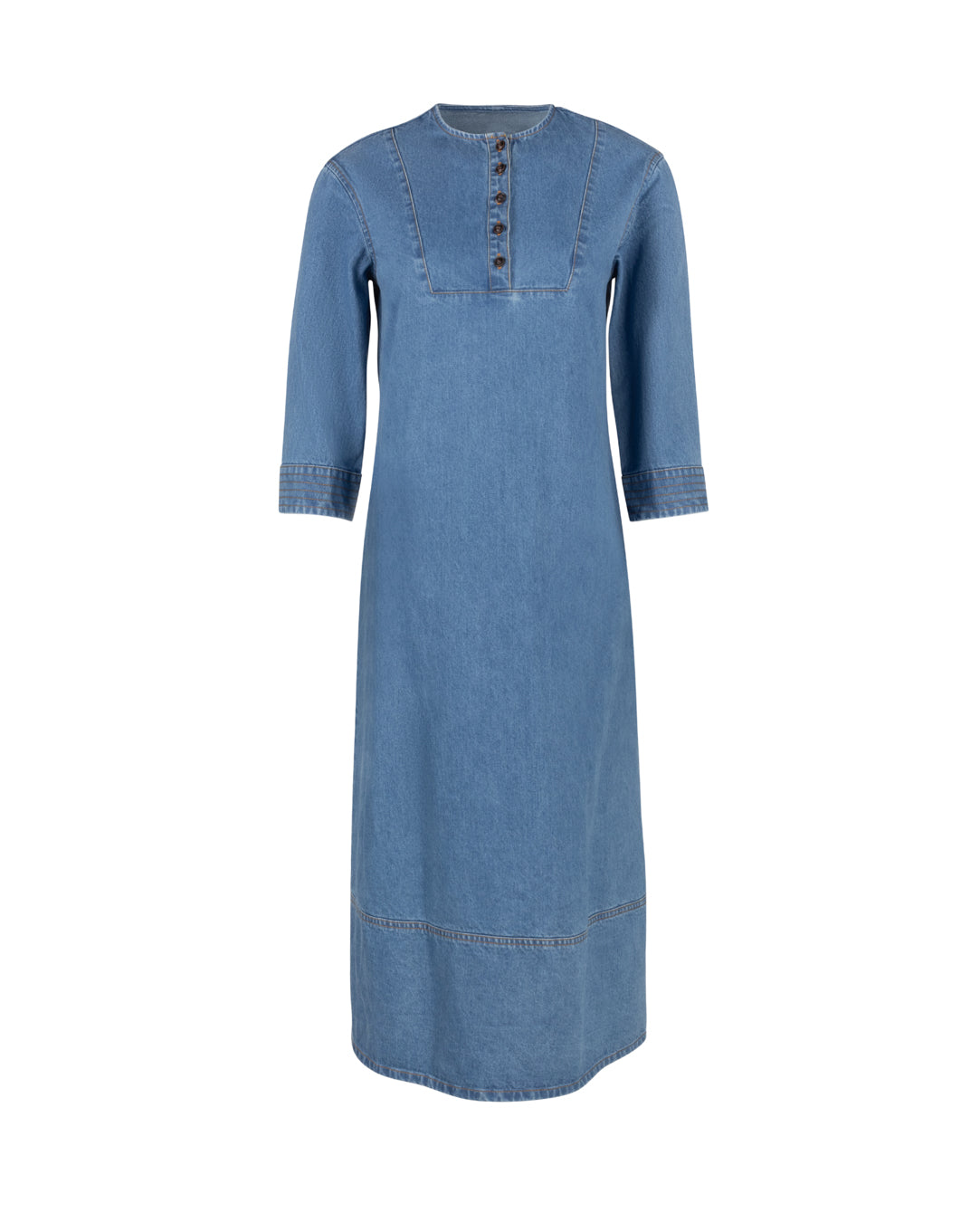 Box Sleeve Maxi Dress W-18413