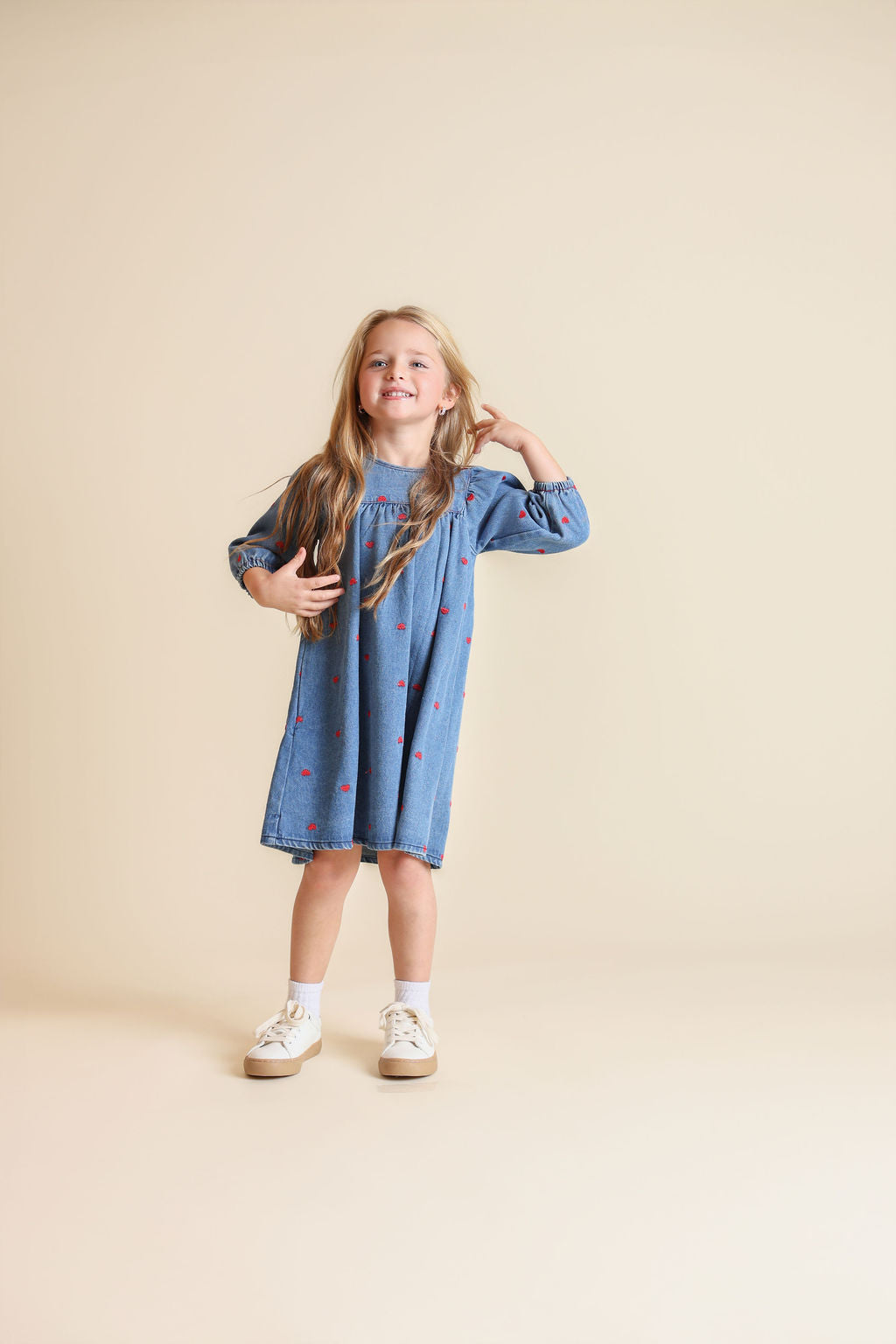 Chambray Denim Heart Dress