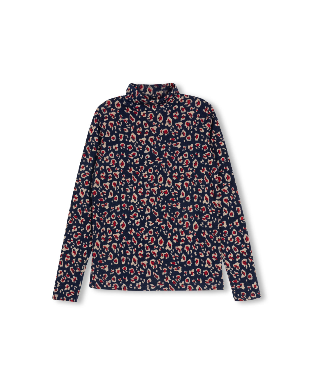 Layering Printed Turtleneck