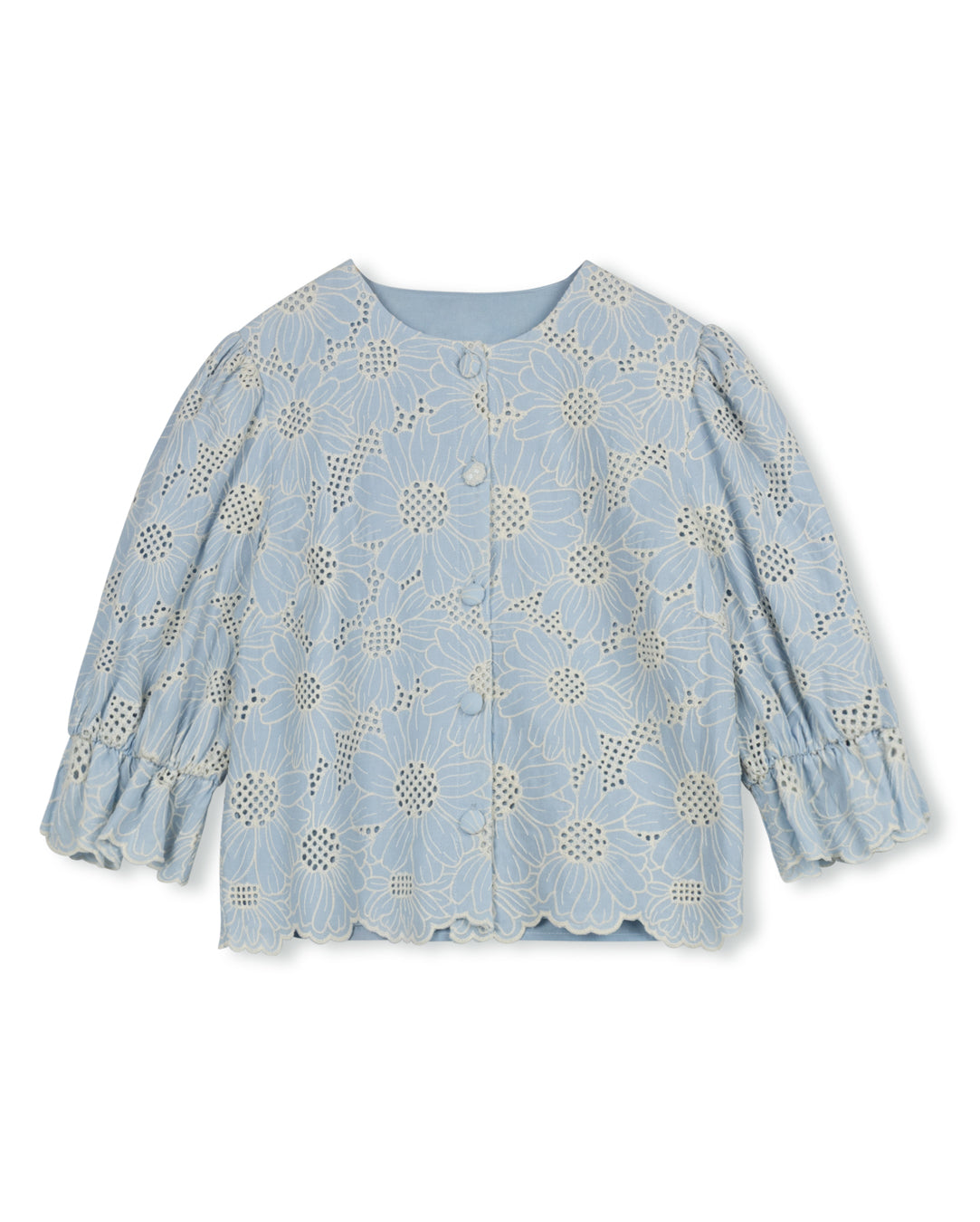 Eyelet Flower Blouse - Junees