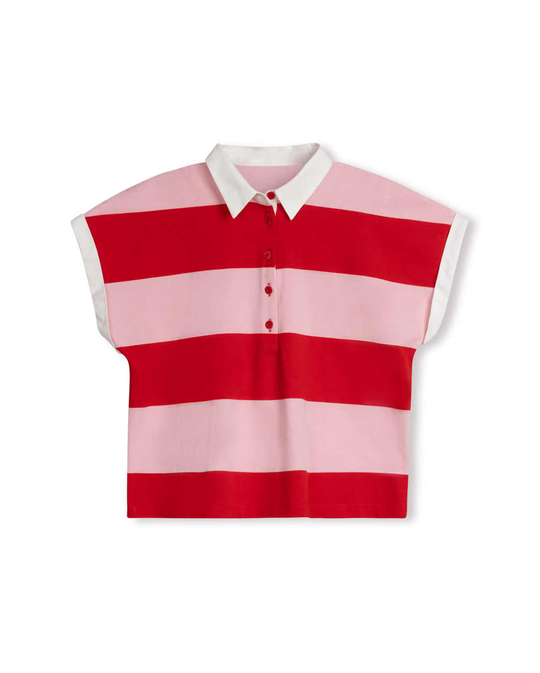 Wide Striped Polo Vest