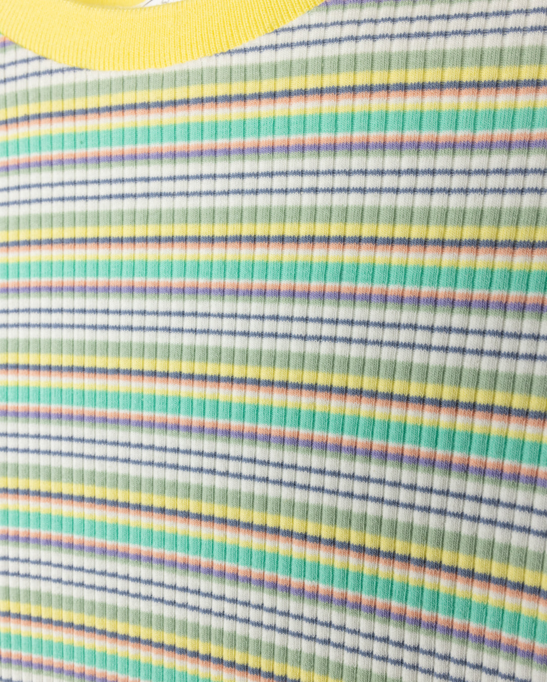 Multi Striped Ribbed T-shirt - Junees