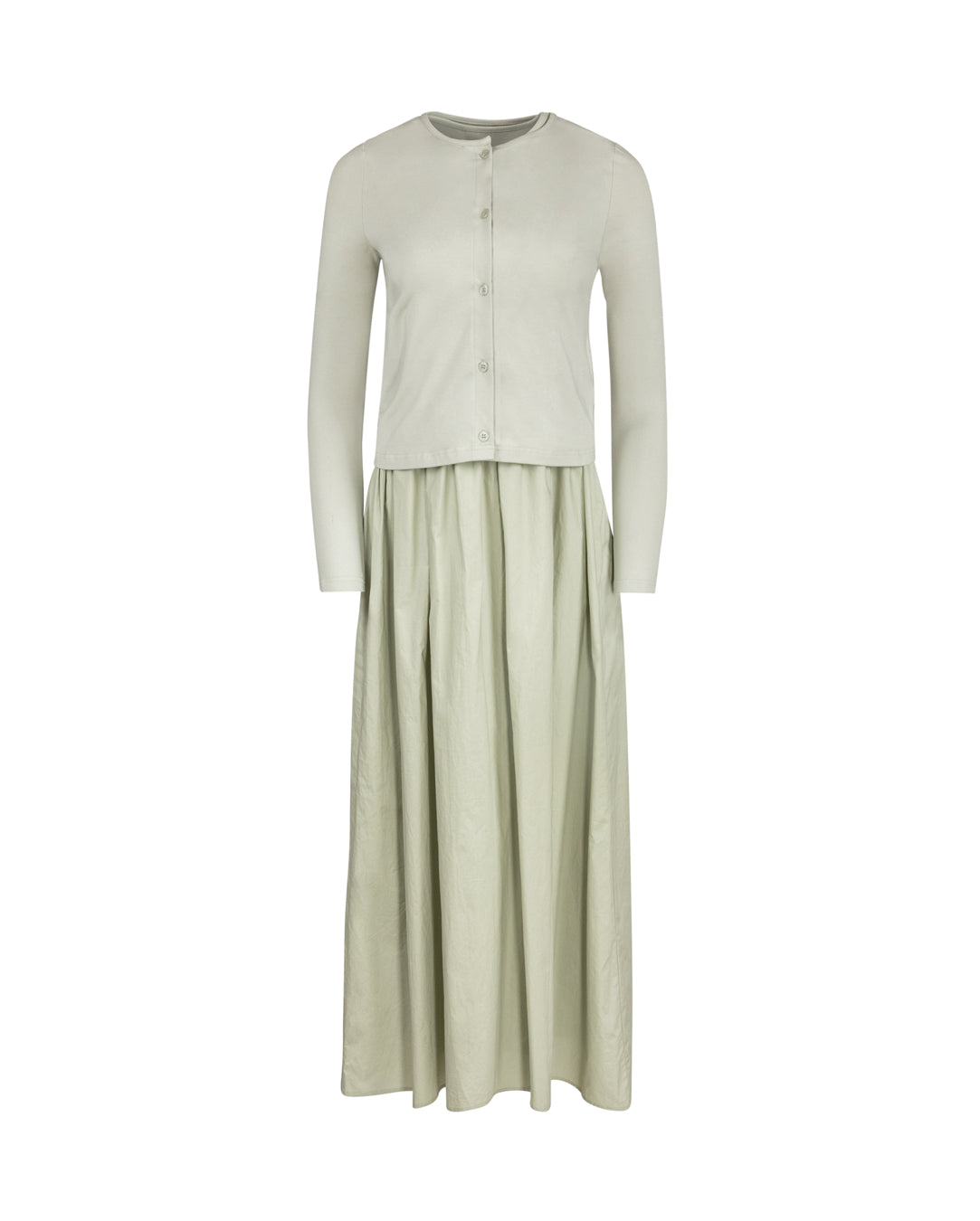 T-Shirt And Poplin Jumper - Junees