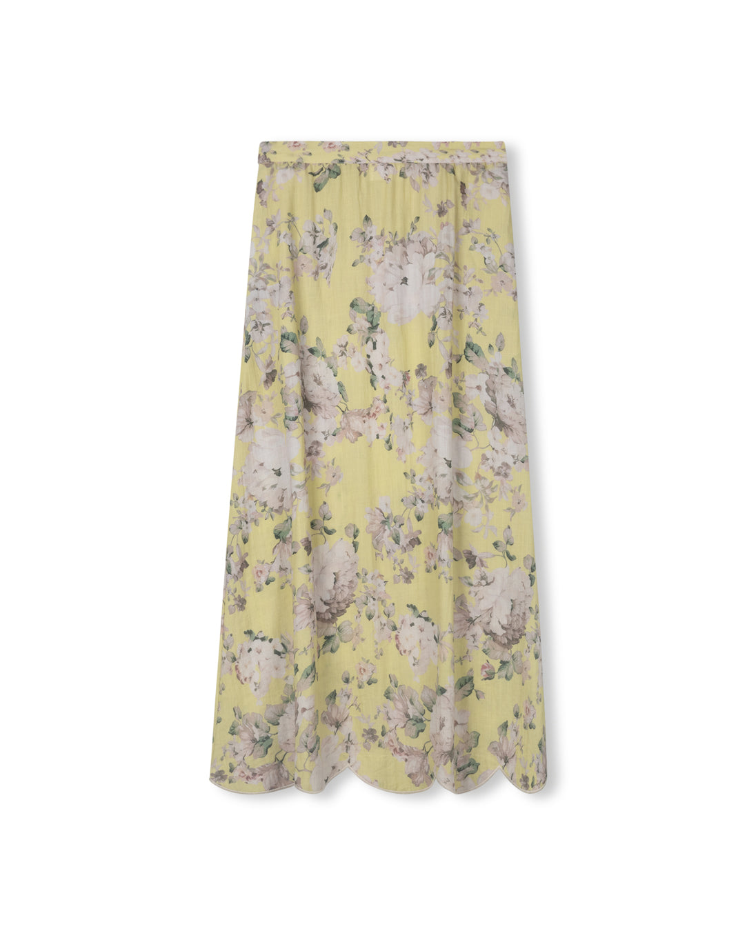 Kal Floral Linen Skirt