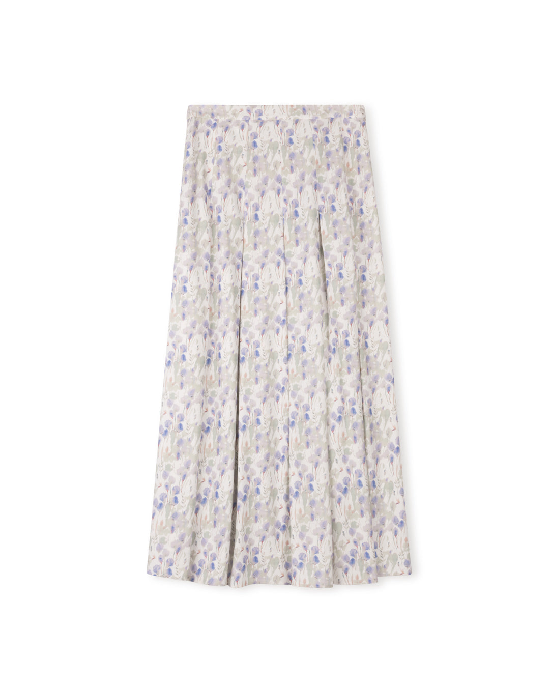 Clanor Printed Pleated Skirt W-19930