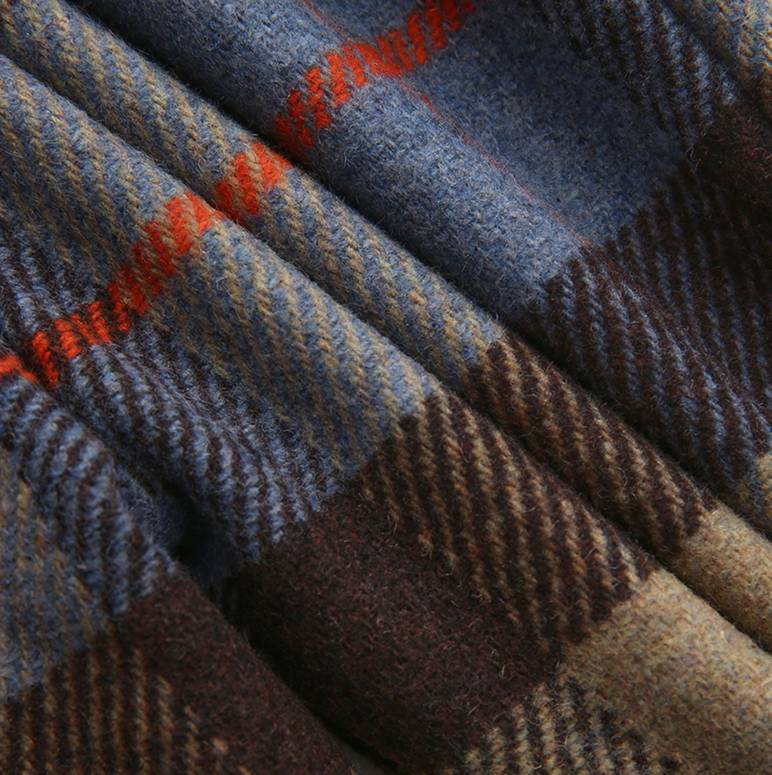 Plaid Button Detail Pants