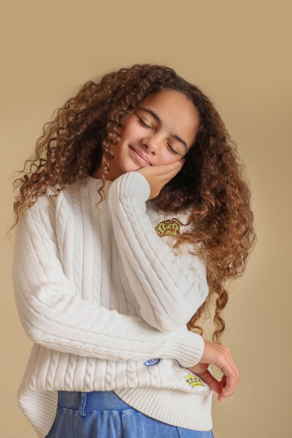 Knit Patch Detailed Pullover