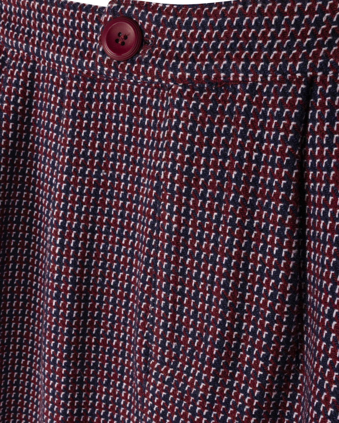 Wool Houndstooth Skirt W-20946