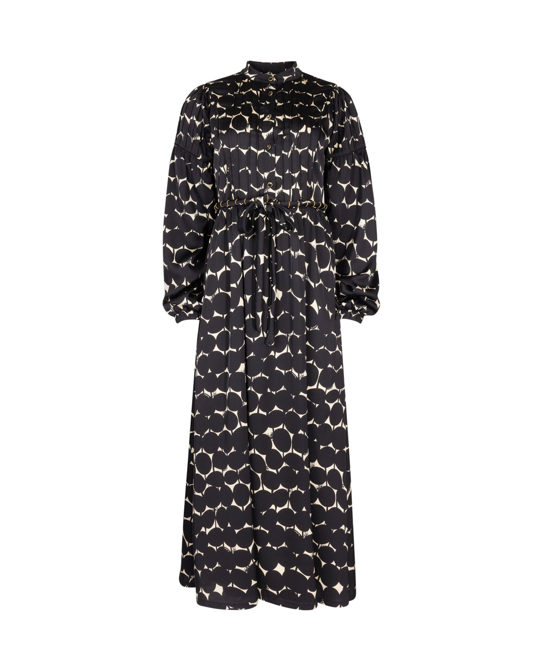 Oversized Polka Dot Maxi Dress W-21290