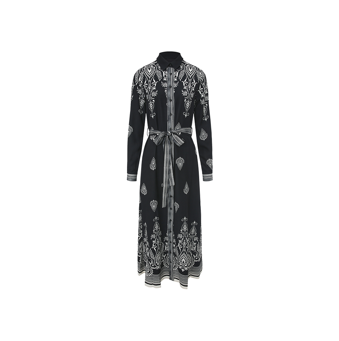 Belted Printed Dress