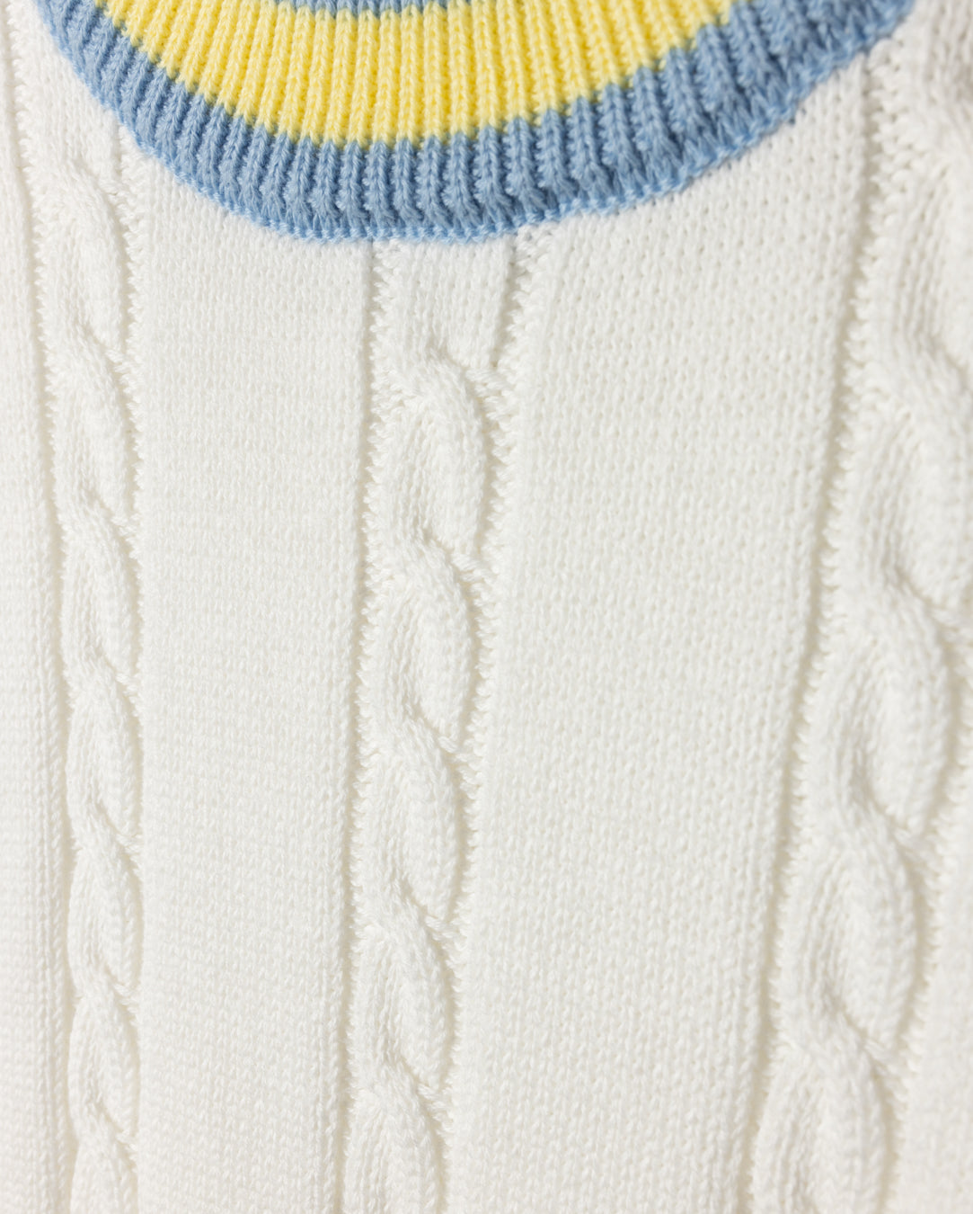 Cropped Cable Knit Vest