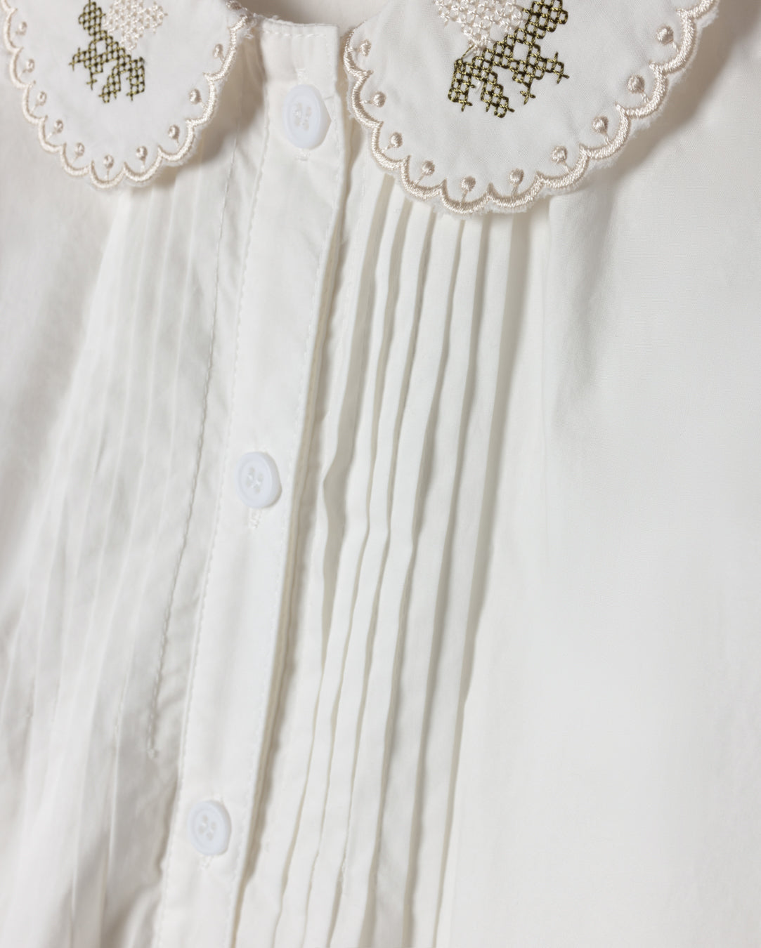 Pleat Front Swing Blouse