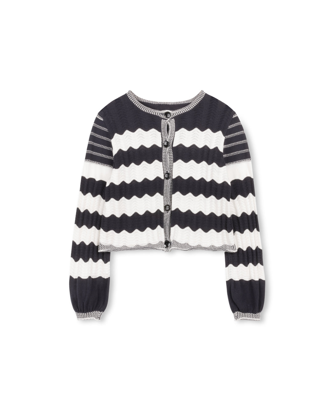 Crocheted Knit Cardigan W-16990