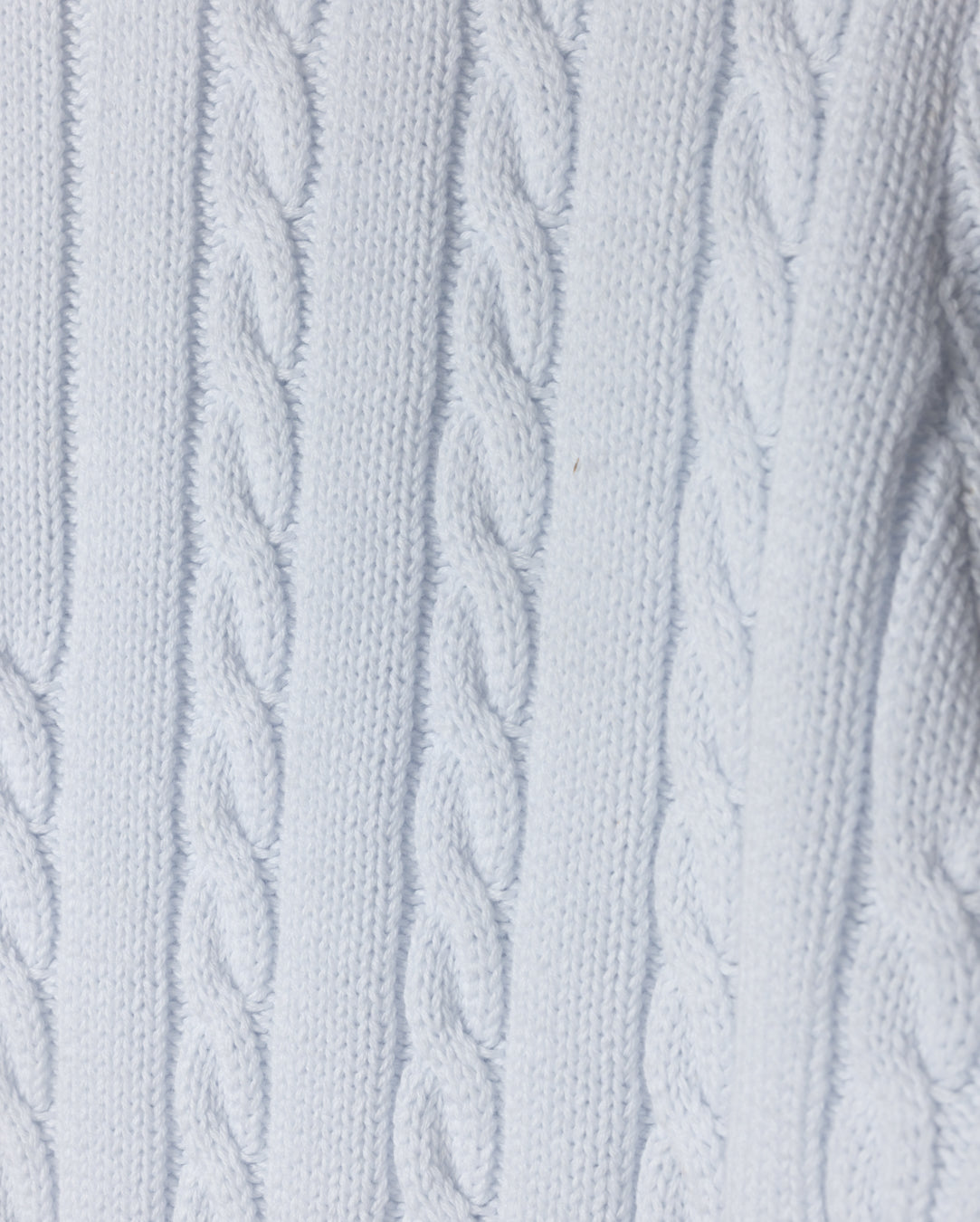 Cable Knit Long Sleeve Polo