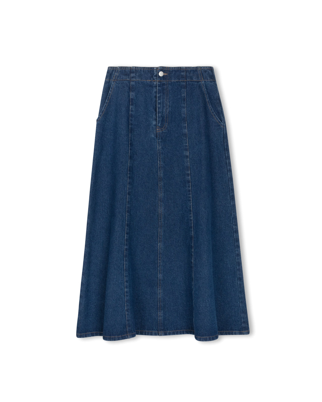 Delora Denim Panel Skirt - Junees