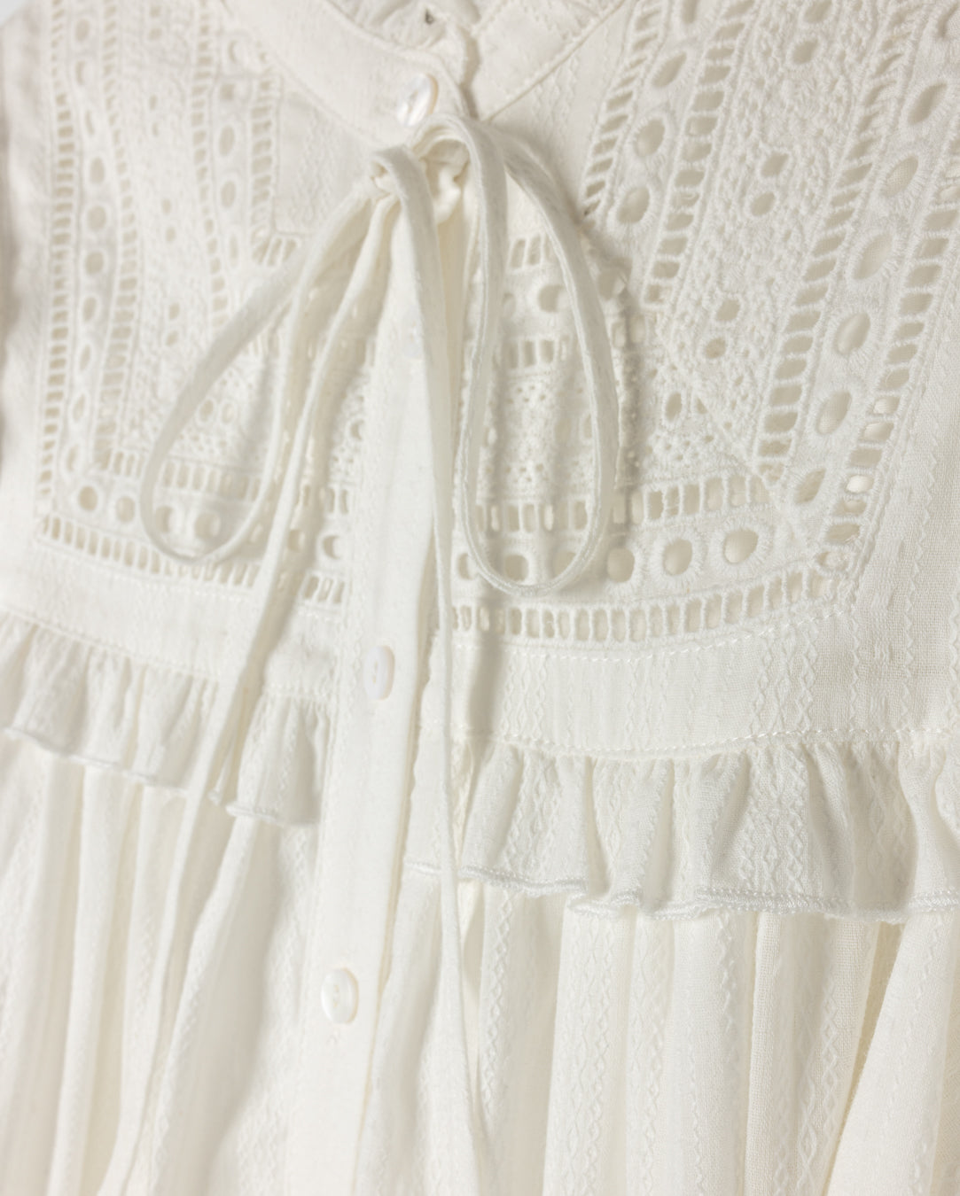 Linen Detailed Midi Dress