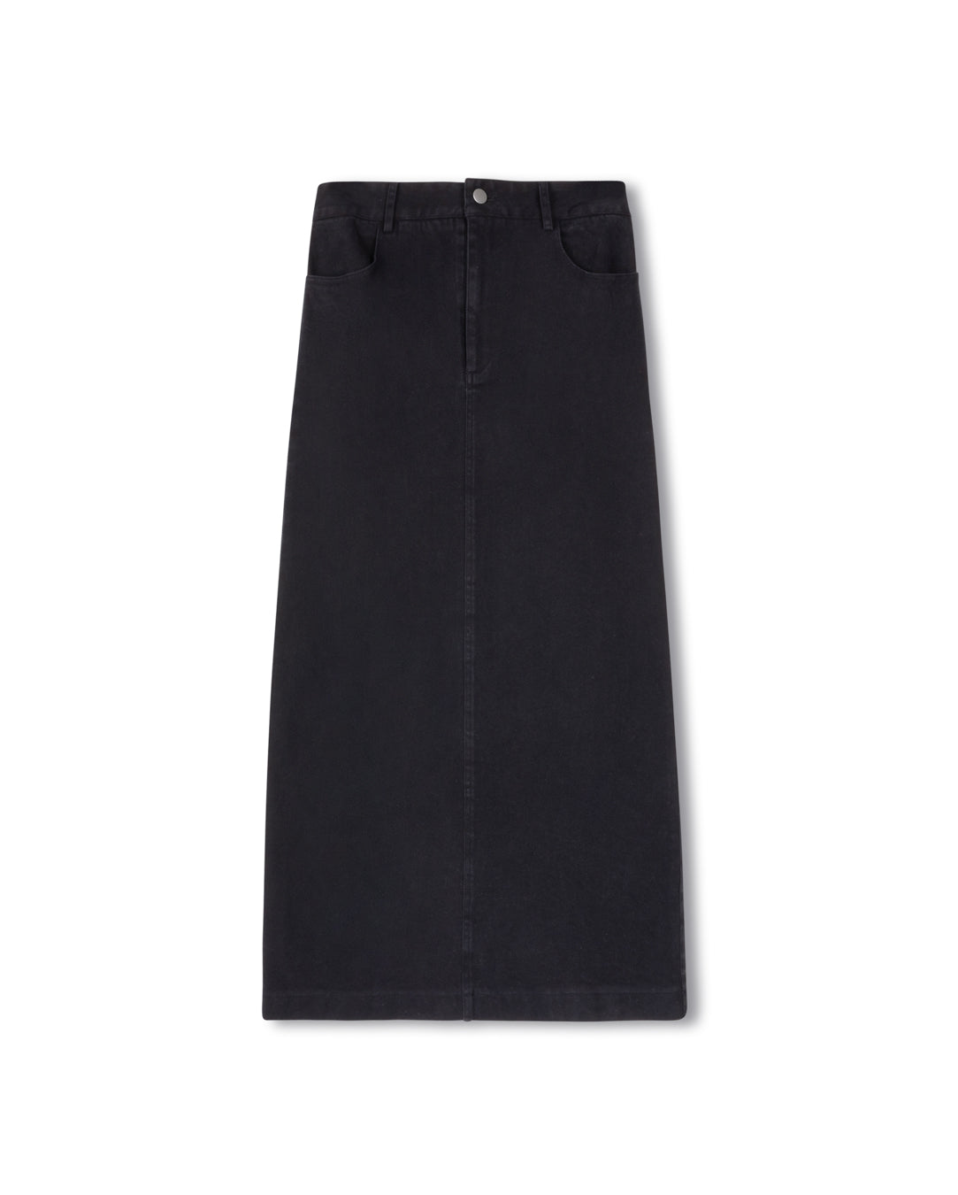 Denim Straight Maxi Skirt W-20917