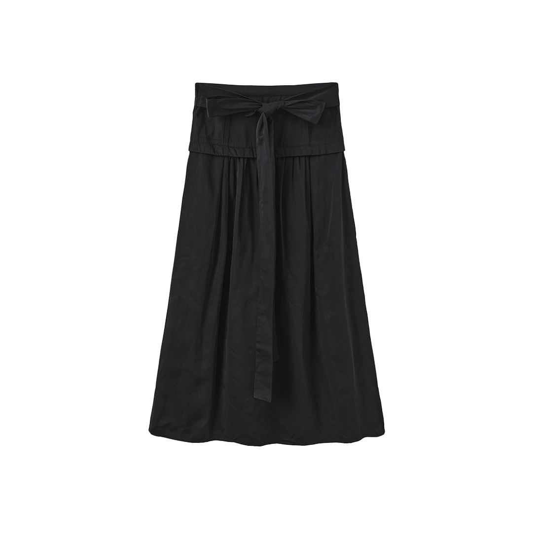 Drop Waist Taffeta Bow Skirt