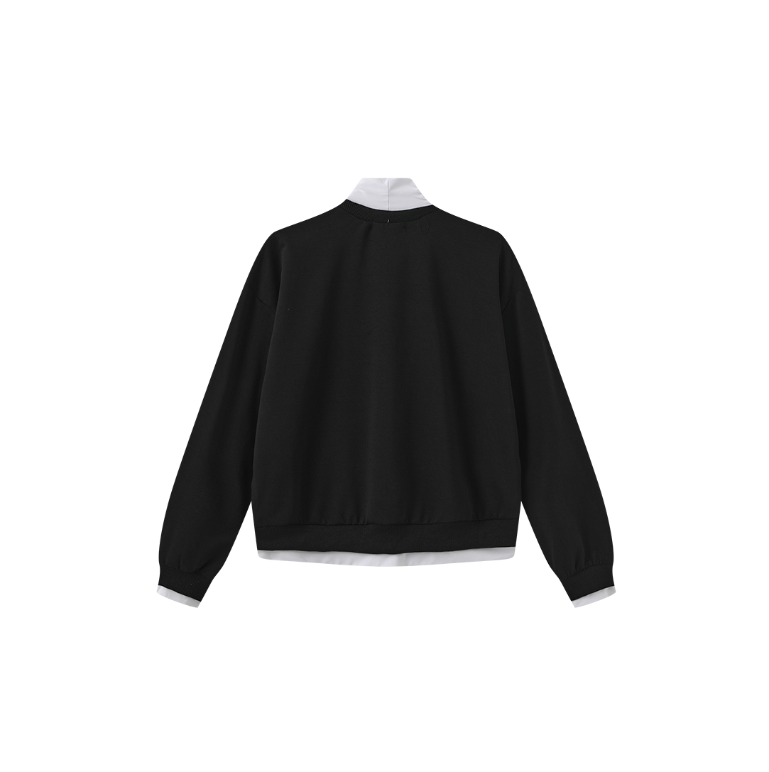 Attached Turtleneck Sweatshirt