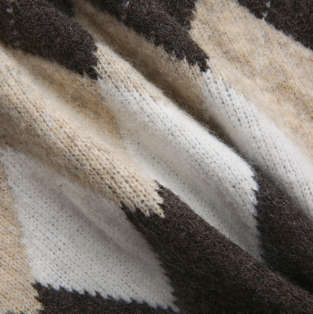Knit Argyle Vest