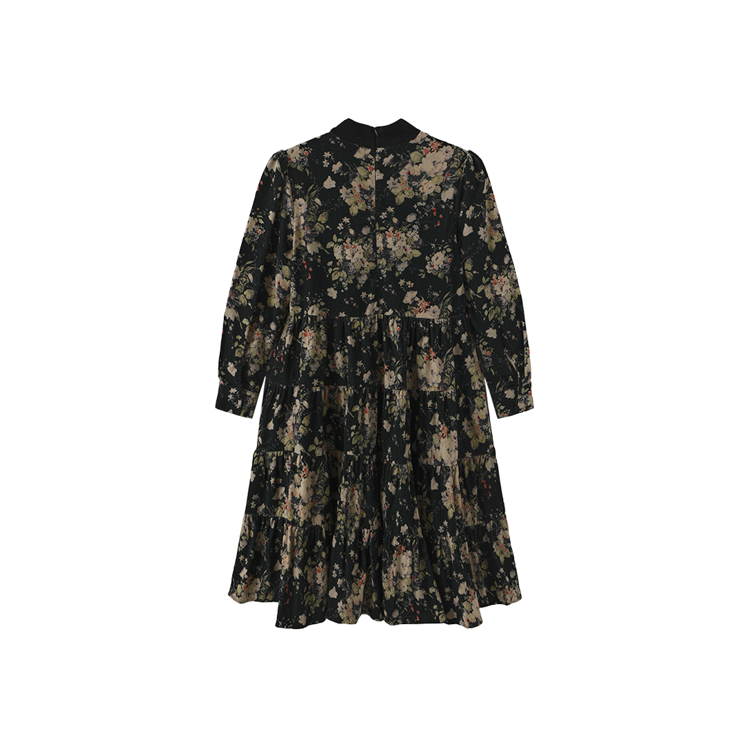 Tiered Corduroy Midi Dress