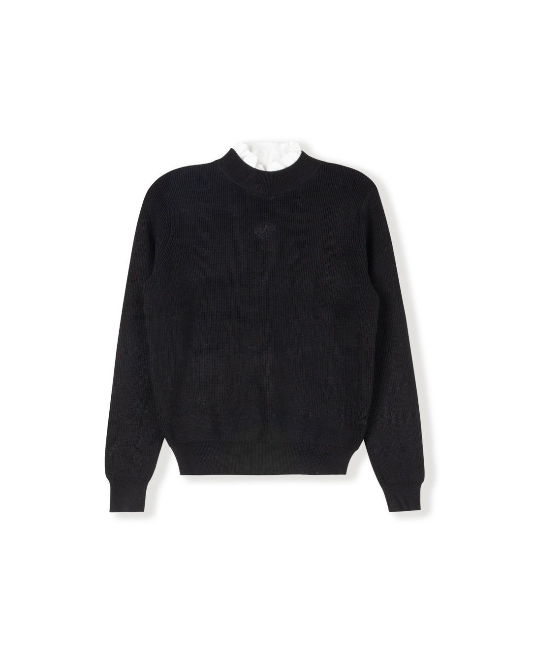 Marley Ruffle Knit Mock Neck