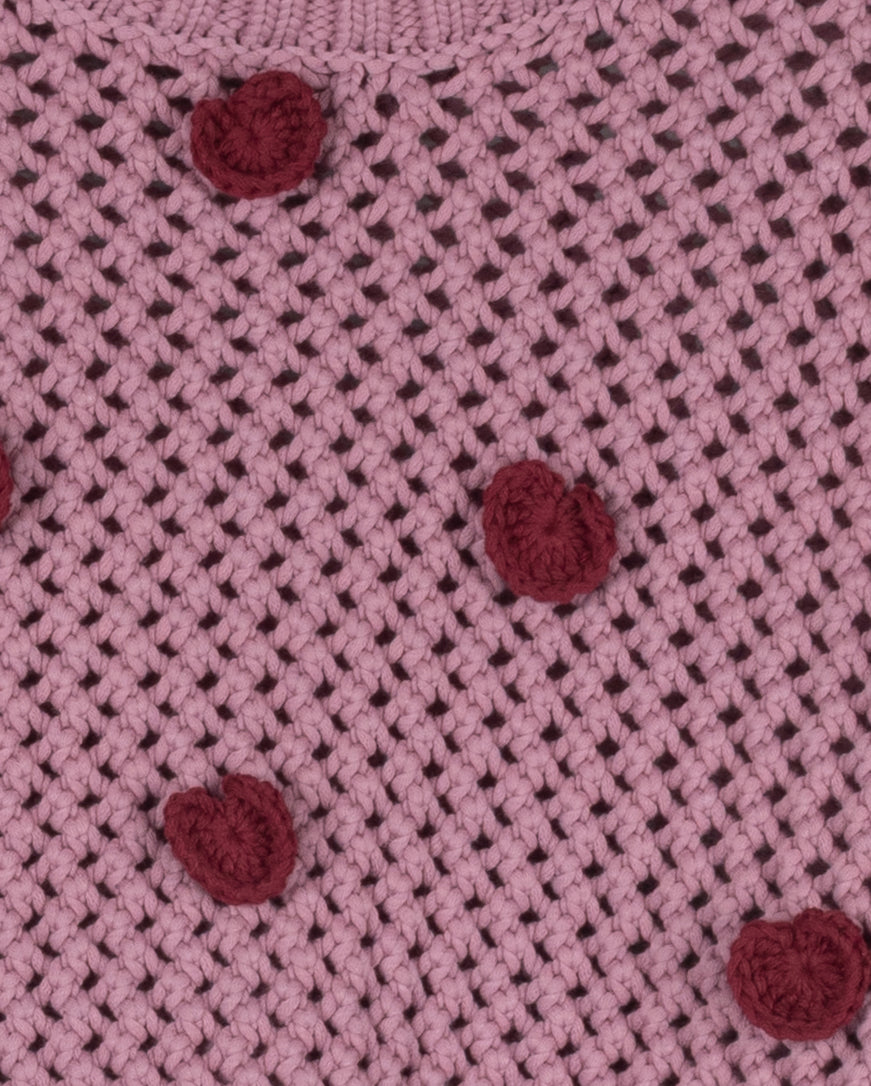 Heart Crochet Sweater C-21487