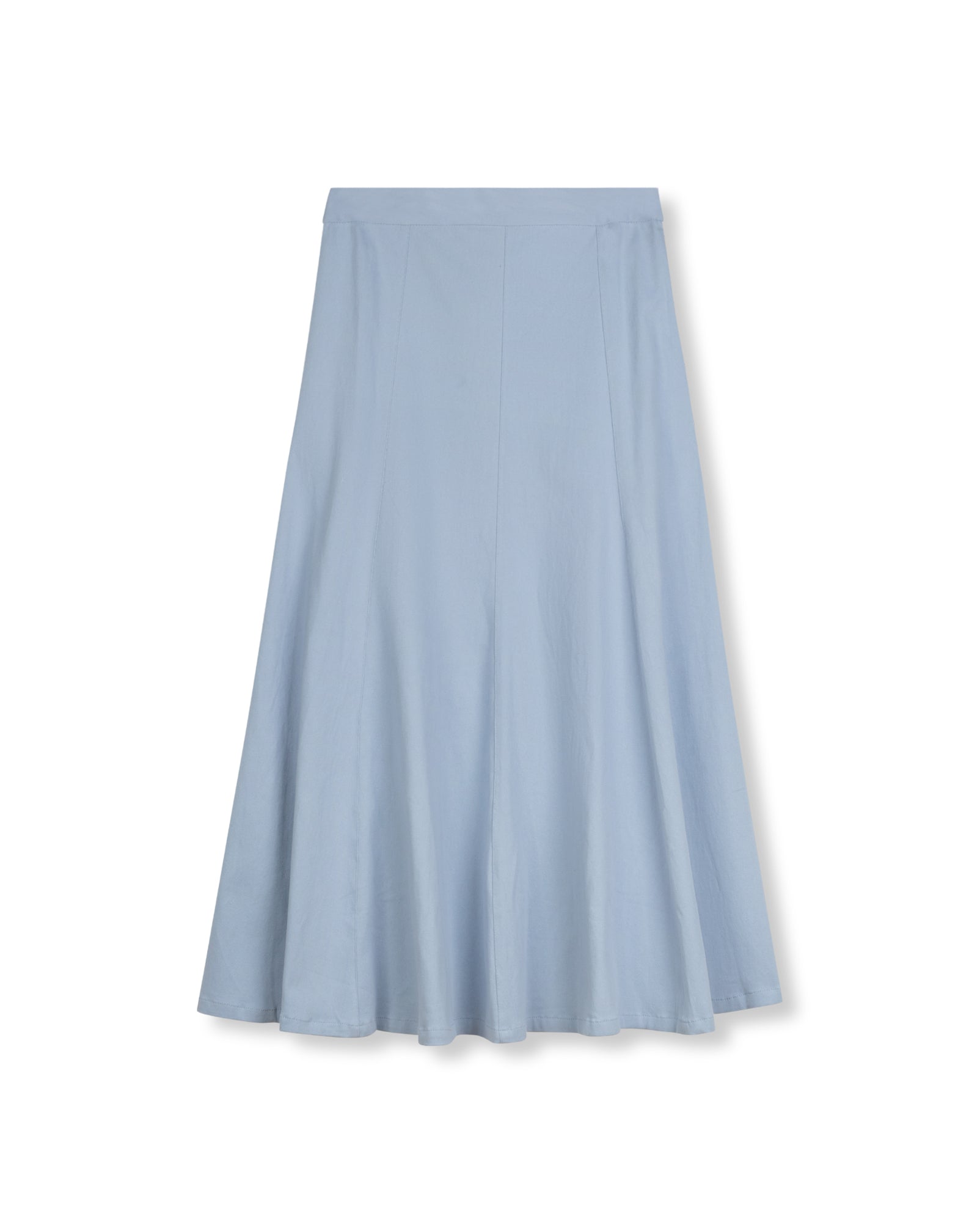 Denim Panel Belted Skirt - Junees