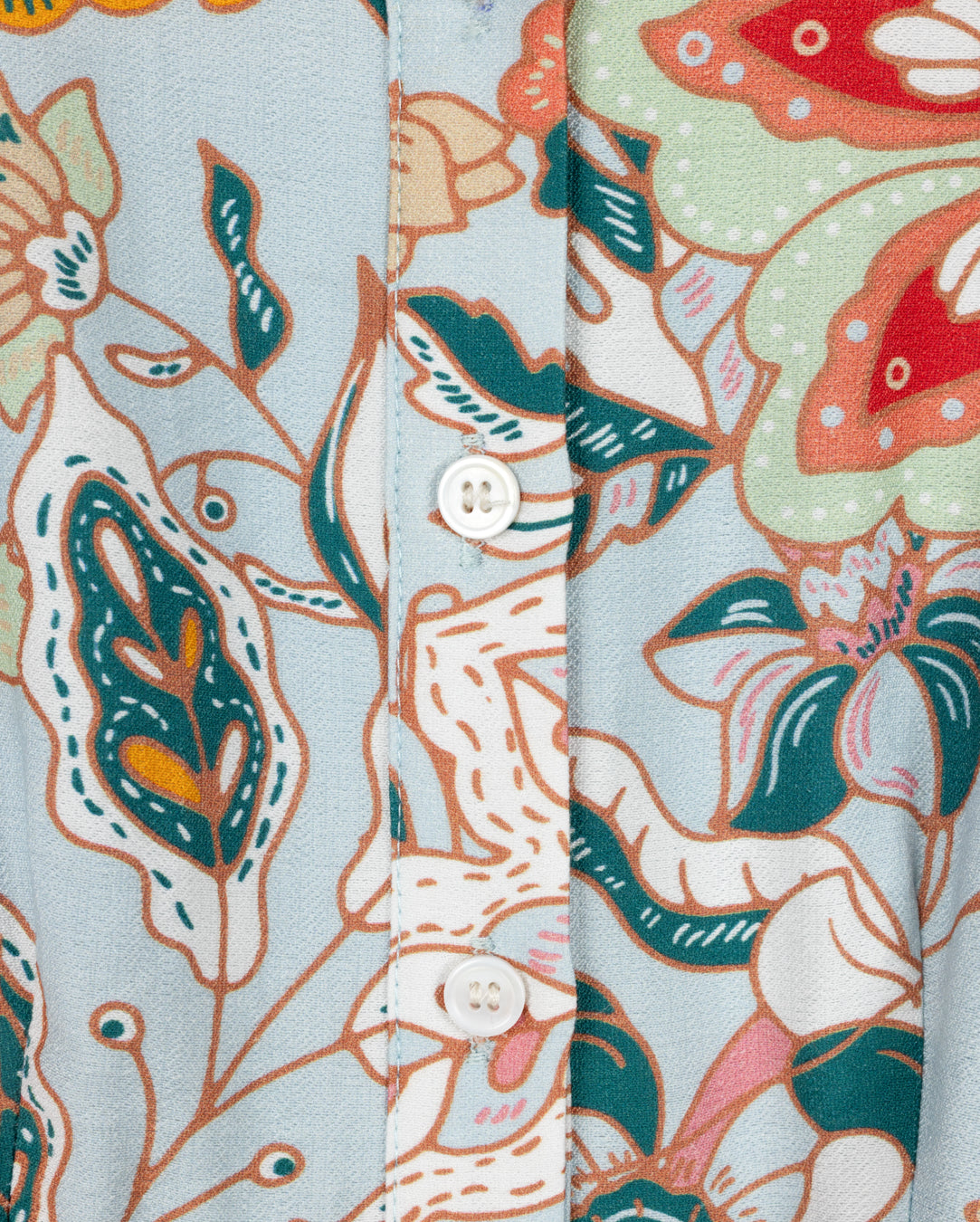 Floral Tiered Midi Button Down Dress