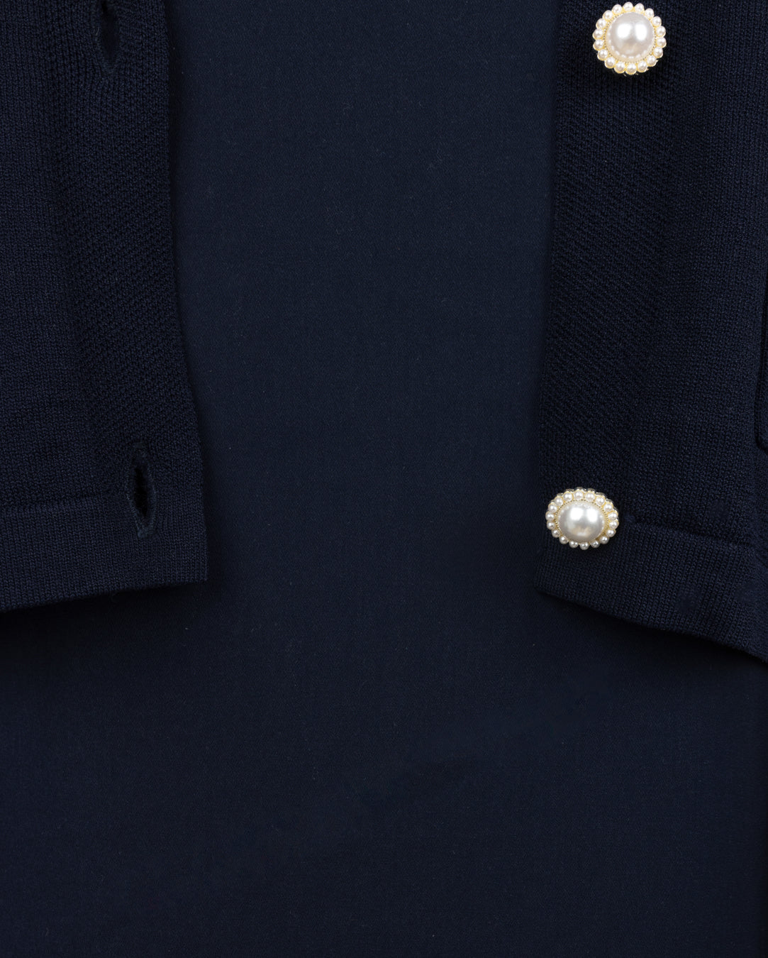 Cropped Detailed Knit Dress