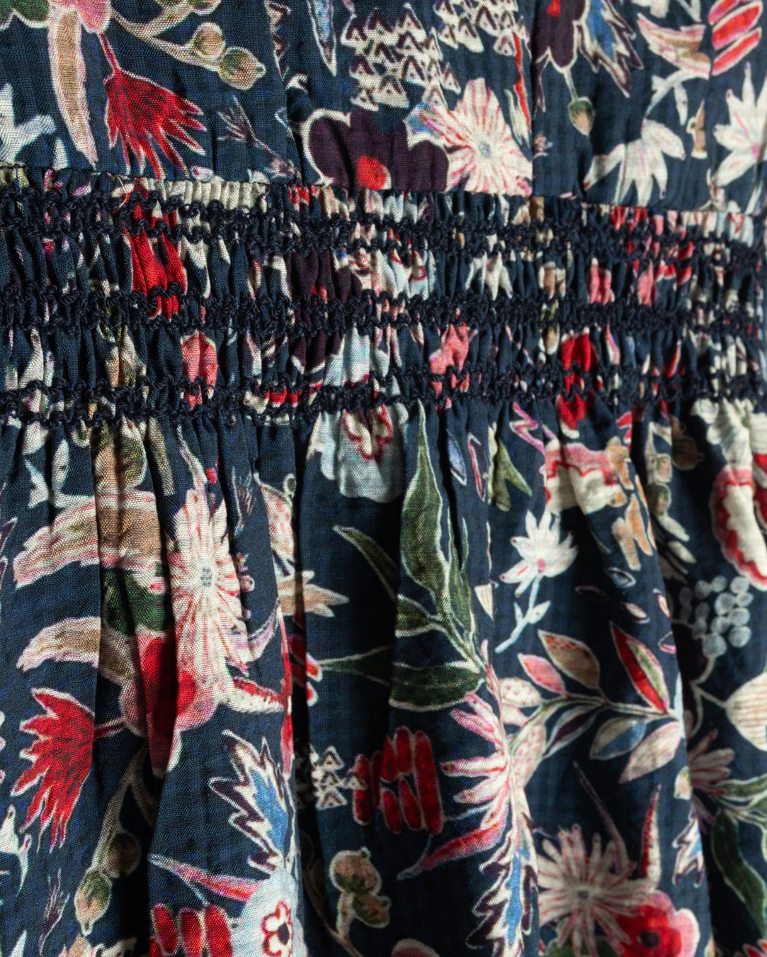 Floral Print Ribbon Romper C-23292