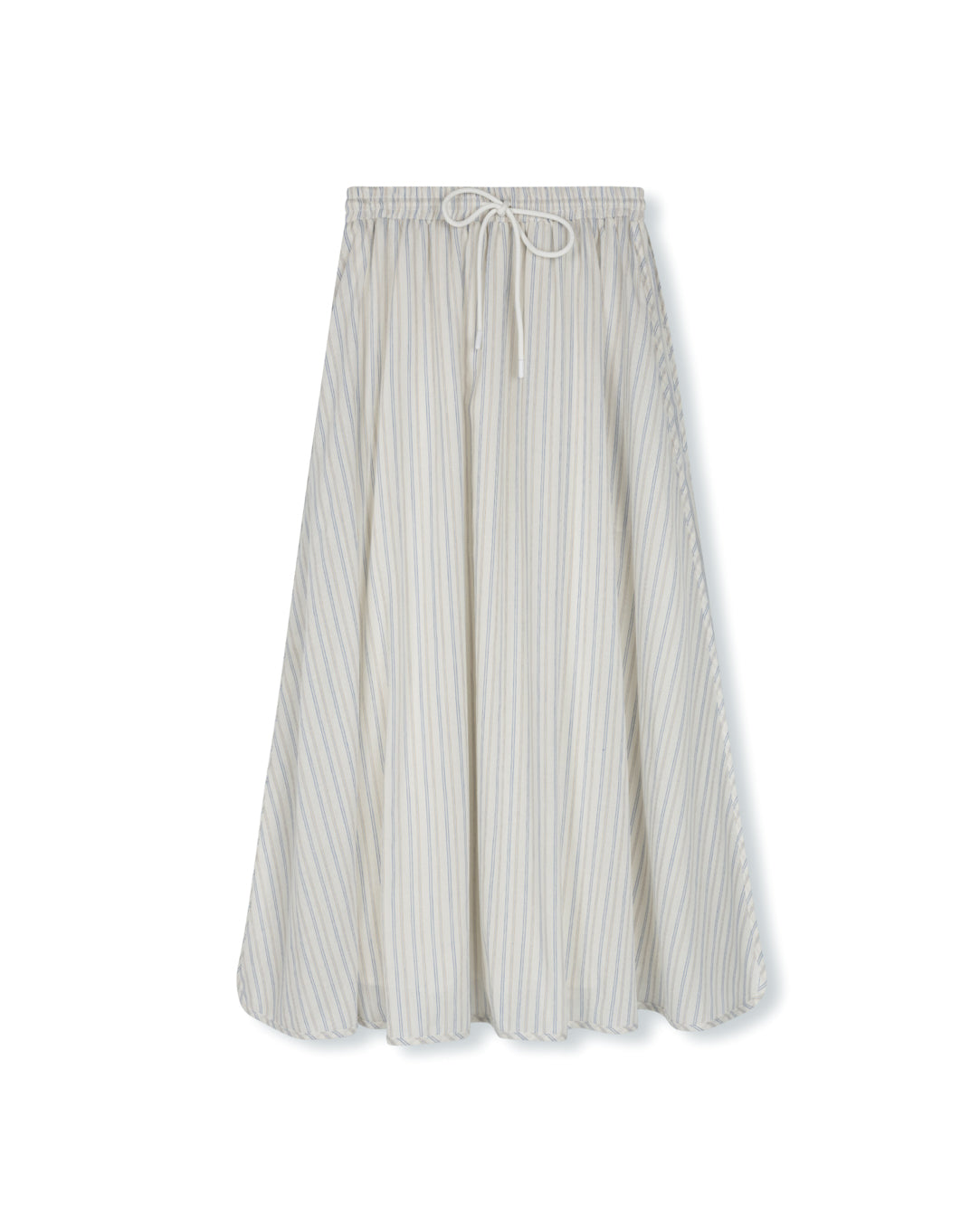 Key Striped Midi Skirt