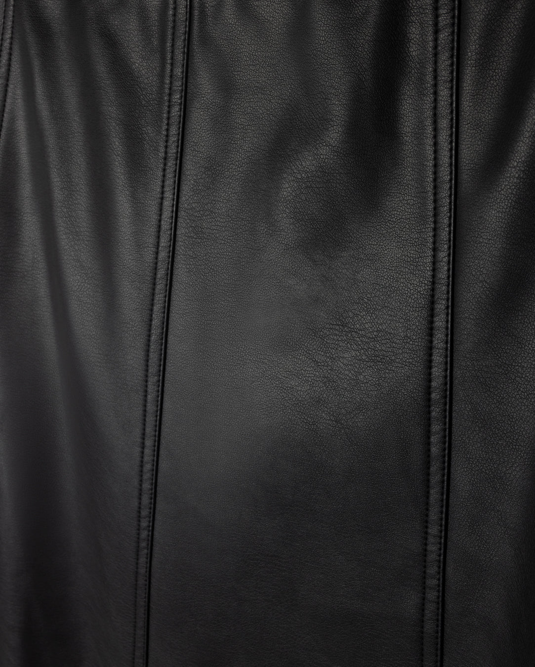 Leather Seam Detailed A Line Skirt W-21459