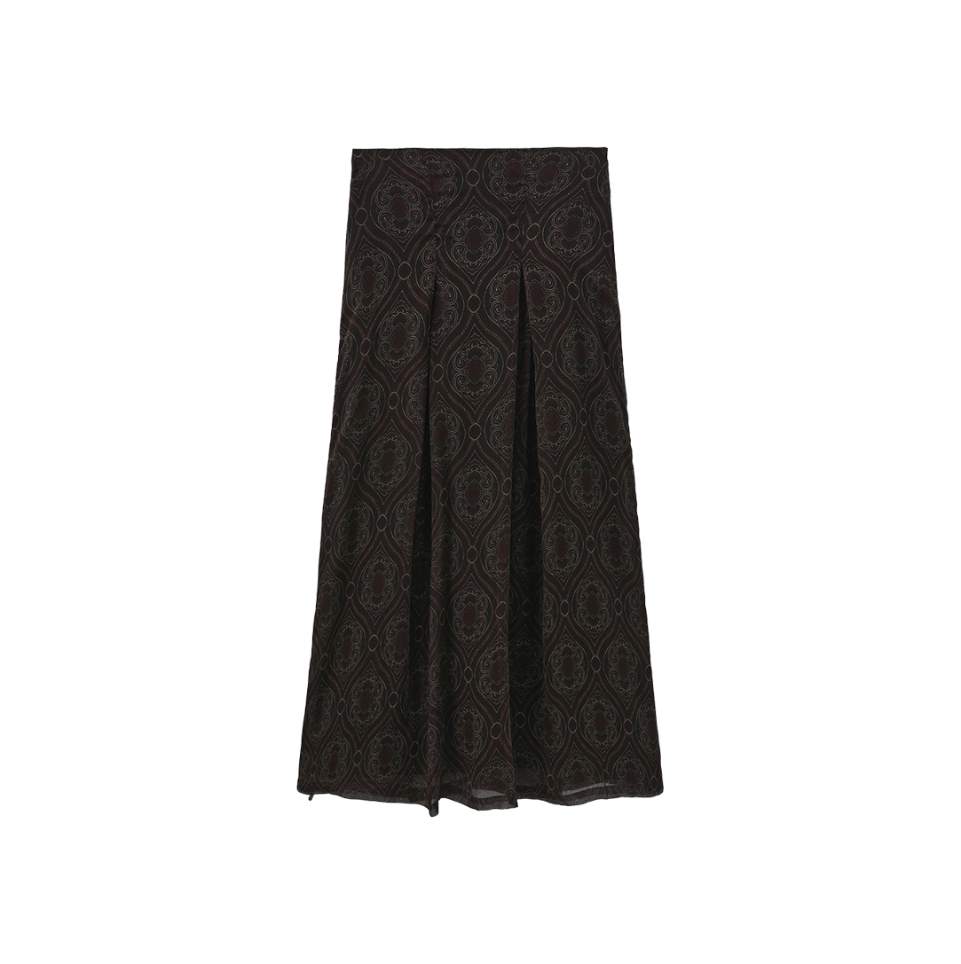 Gem Kick Pleat Skirt